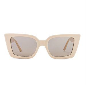 - NEW Lu Goldie Lucia Sunglasses Oat Milk AX4